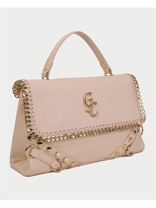 Clio Gio Cellini bag with gold logo GIO CELLINI | JJ049BEIGE